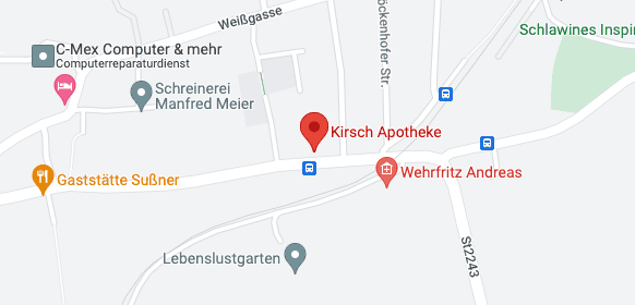 Karte Kirsch-apotheke Kalchreuth